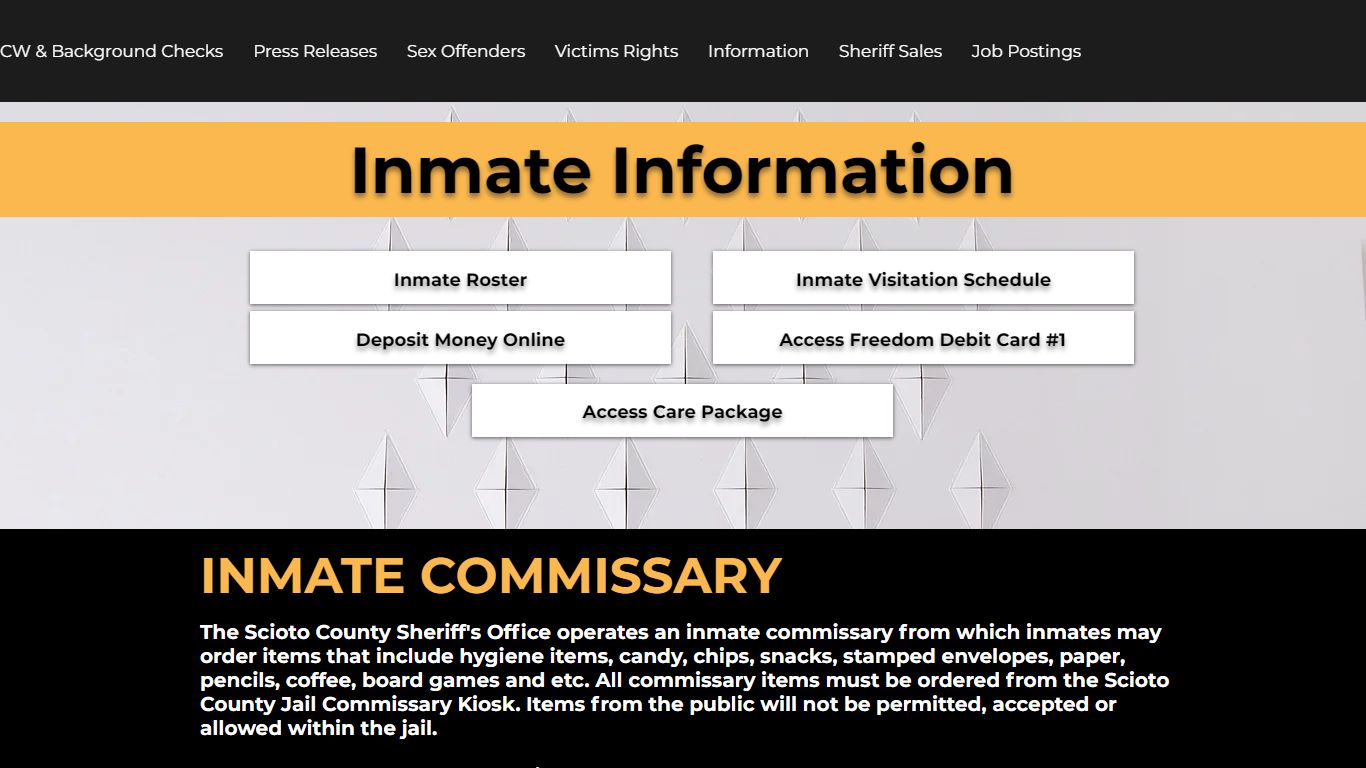 Inmate Information - Scioto County Sheriff's Office